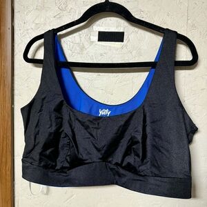 YITTY Black and Blue Sports Bra